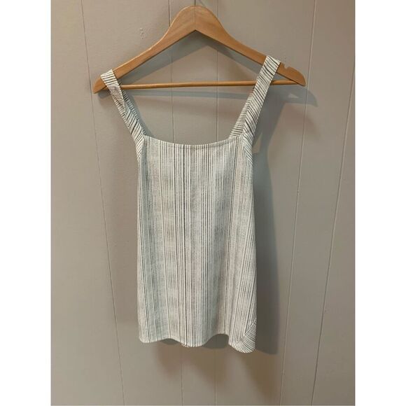 ATHLETA ARRIVAL TANK Size Medium AMARA STRIPE WHITE - Picture 4 of 9